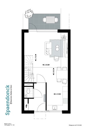 Floorplan - Weverskaarde 18, 5014 DX Tilburg